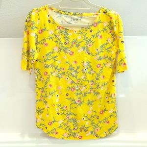 Ann Taylor Loft XS SS Floral Top